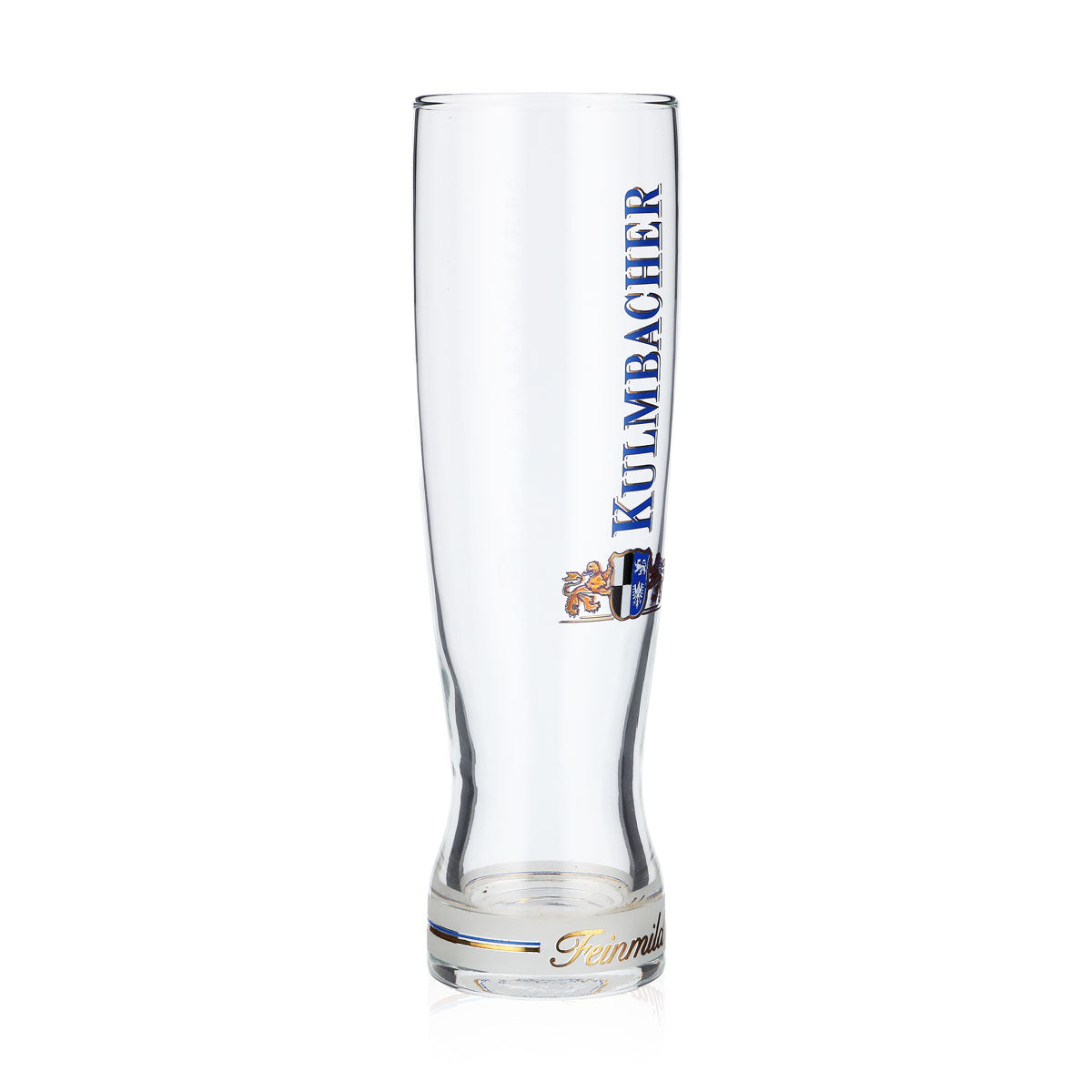 Bicchiere da birra Kulmbacher Reichelbräu 0,38 l con logo Feinmild lungo – Vista 2