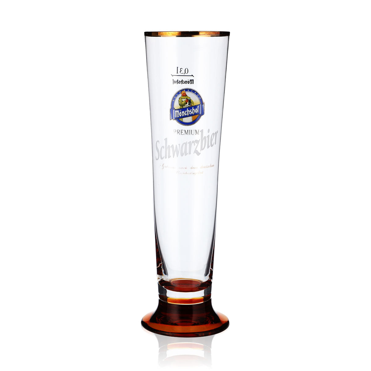 Bicchiere da birra Kulmbacher Reichelbräu 0,3 l Tulipano Mönchshof logo blu