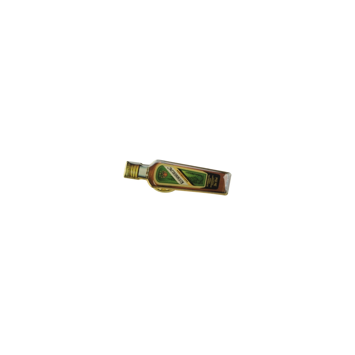 Kümmerling Liquore alle erbe Bottiglia spilla d'oro Bicchierino da liquore Reverse Camicia Pubblicità – Vista 2