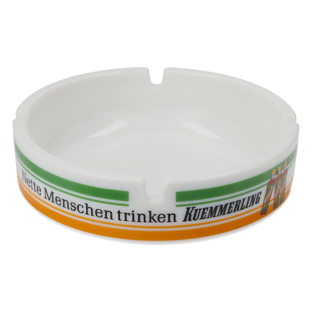 Porta cenere Kümmerling Liquore "Persone simpatiche..." 14 cm Bianco Grande Ceramica