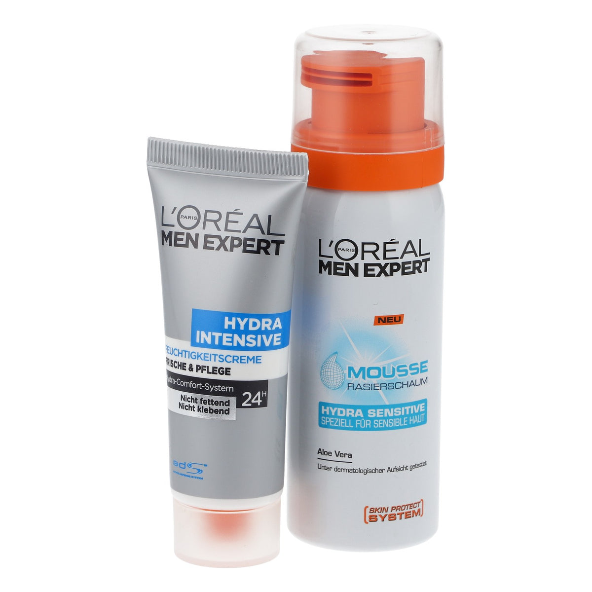 Set di cura L'Oréal Men Expert: crema idratante e schiuma da barba per uomo