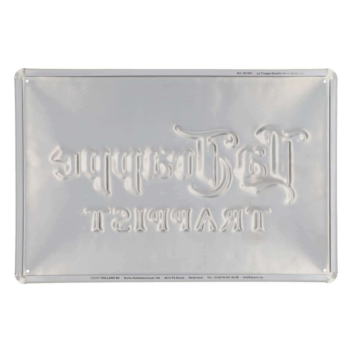 La Trappe Birra Targhetta pubblicitaria Decorazione da parete 30x20 cm Beige – Vista 2