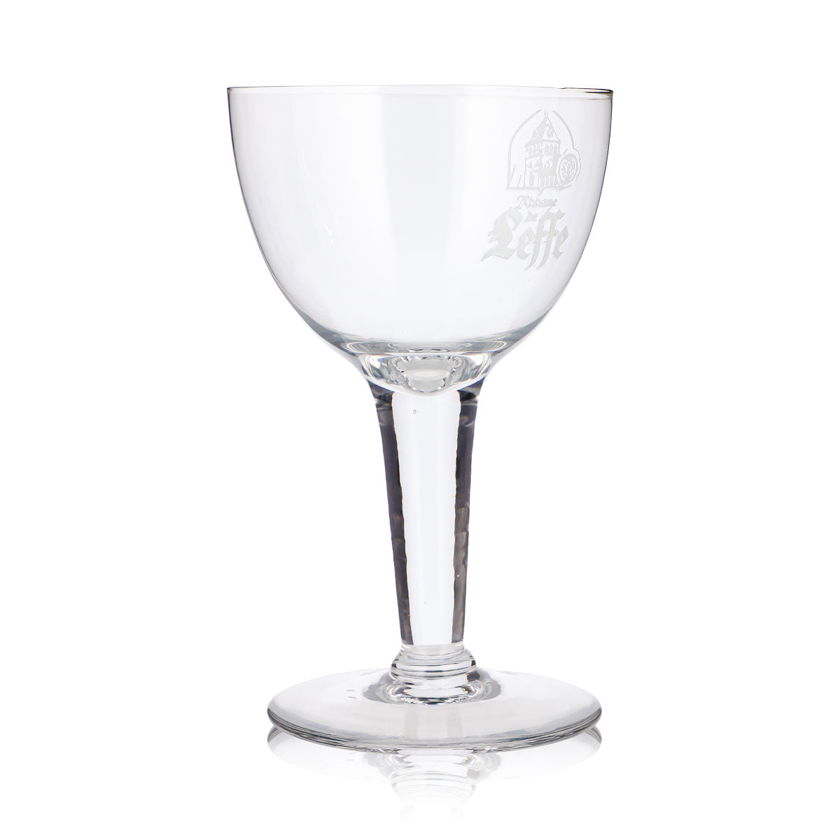 Bicchiere da birra Leffe da 0,43 l, a forma di coppa, con logo bianco “Abbaye” – Vista 3