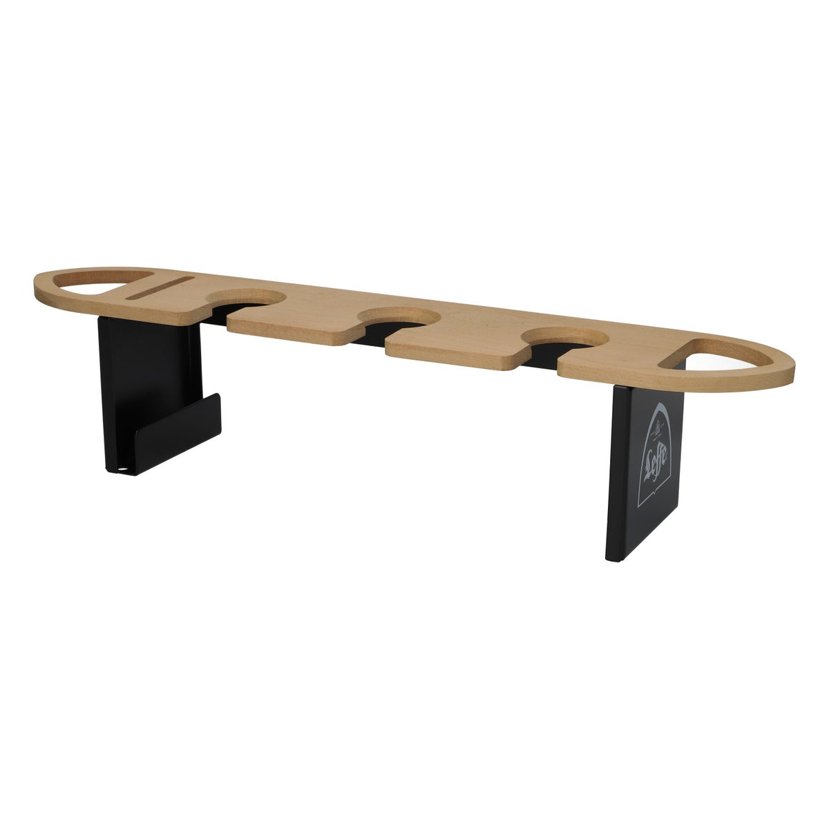 Portabicchieri Leffe Portabicchieri per bar e banconi da 3 bicchieri in vero legno – Vista 4