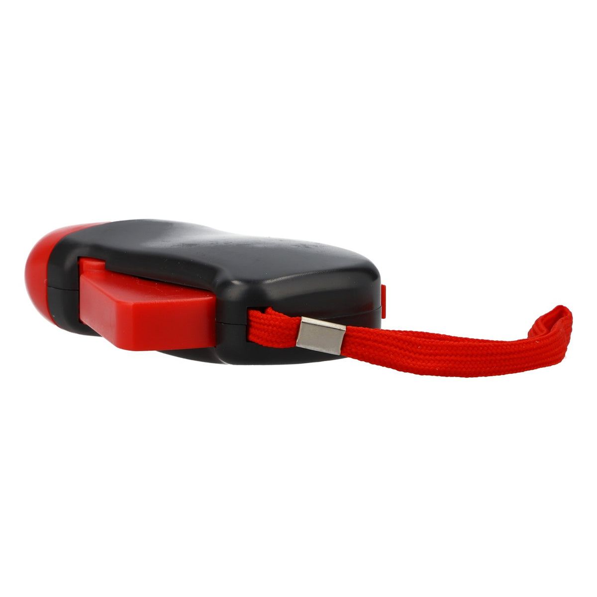 Torcia Leikeim Dynamo nera/rossa, luce fissa, con cordino da collo – Vista 4