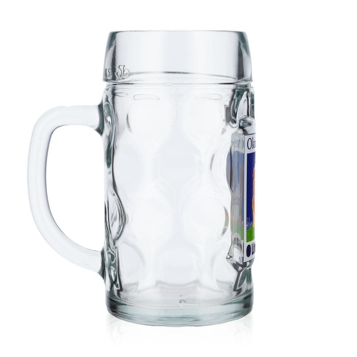 Bicchiere da birra Löwenbräu, boccale da 0,5 l, modello Oktoberfest con motivo del leone – Vista 3