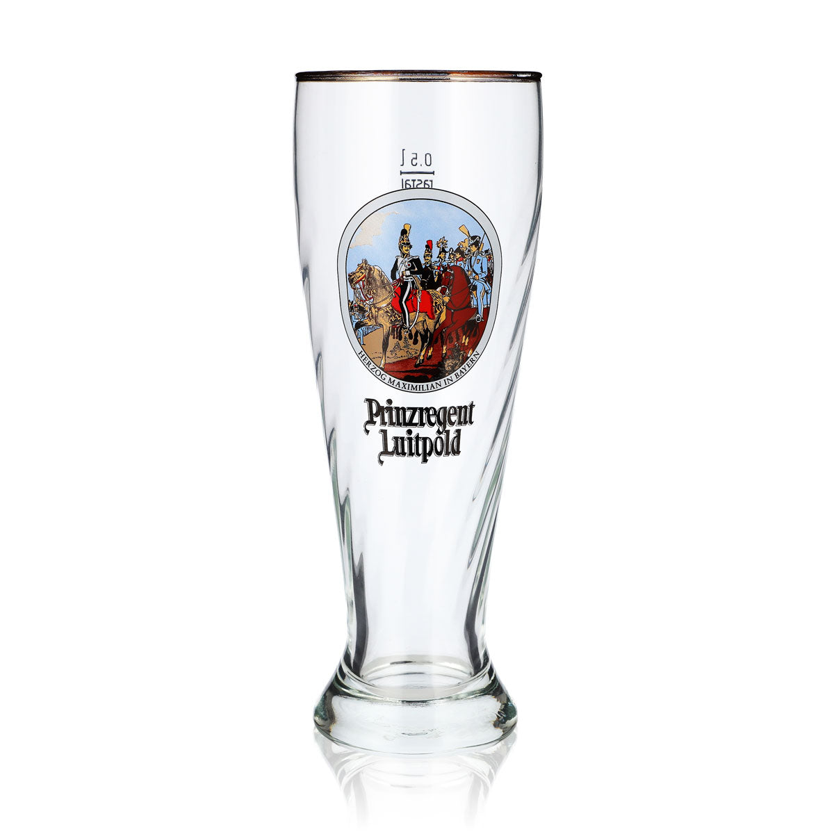 Bicchiere da birra Luitpold 0,5 l Bicchiere da birra bianca Duca Massimiliano di Baviera Rastal