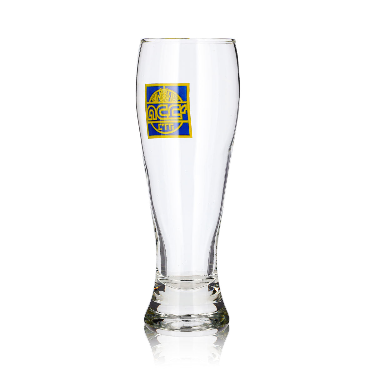 Bicchiere da birra Maccabee da 0,4 l, a forma di coppa, con scritte in ebraico – Vista 4