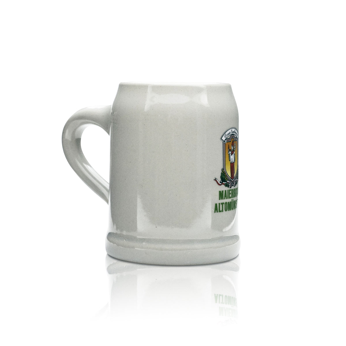 Bicchiere da birra Maierbräu 0,5 l in terracotta, boccale Humpen Seidel, birrificio Baviera – Vista 2