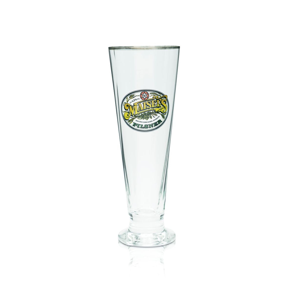 Bicchiere da birra Maisel's Pilsner 0,4 l Bicchiere da birra Pilstulpe bordo dorato Gastro Eiche Gläser