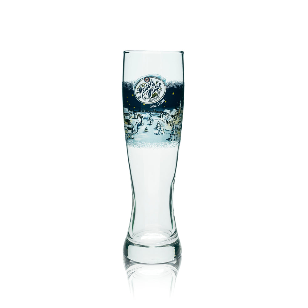 Maisels Weisse Bicchiere da birra bianca 0,5 l Bicchieri Hefeweizen Edizione speciale invernale Regalo