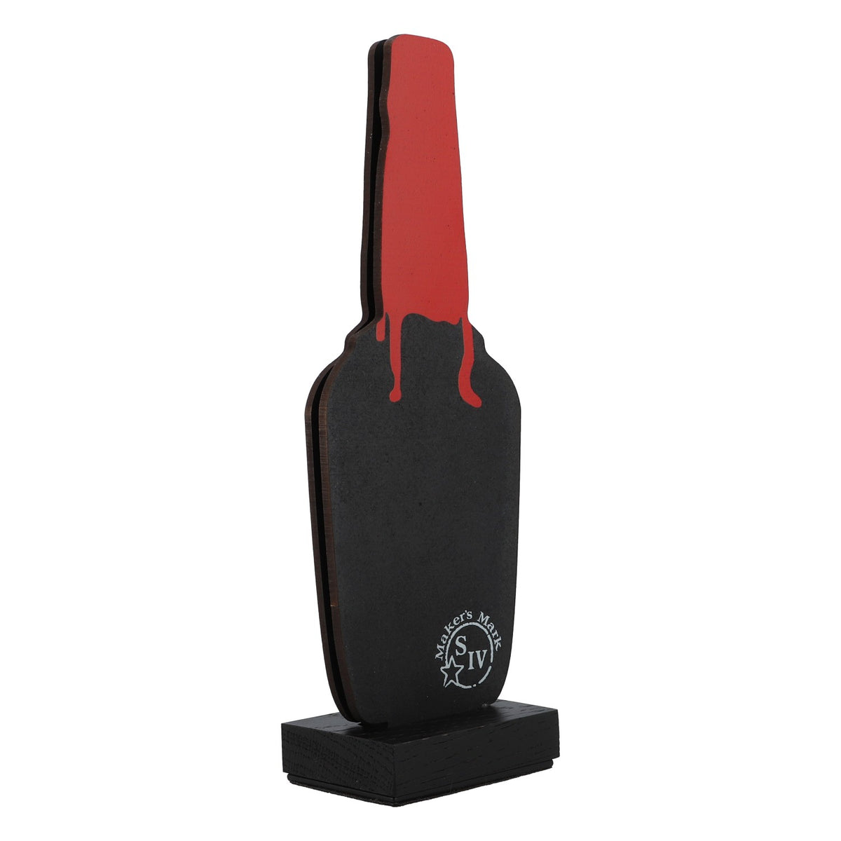 Makers Mark Whisky Espositore da tavolo Portacarte A forma di bottiglia di birra – Vista 2
