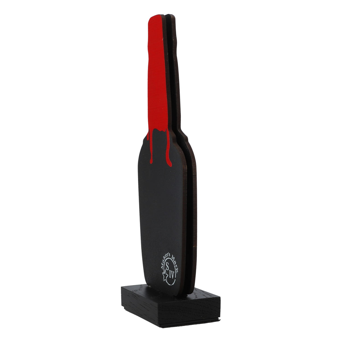 Makers Mark Whisky Espositore da tavolo Portacarte A forma di bottiglia di birra – Vista 4