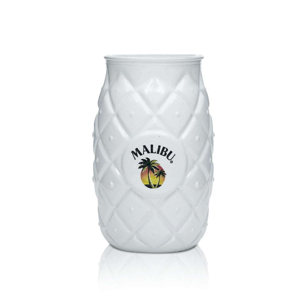 Malibu Bicchiere da cocktail in vetro 0,4 l Ananas Bicchiere bianco Tazza Longdrink Liquore al cocco