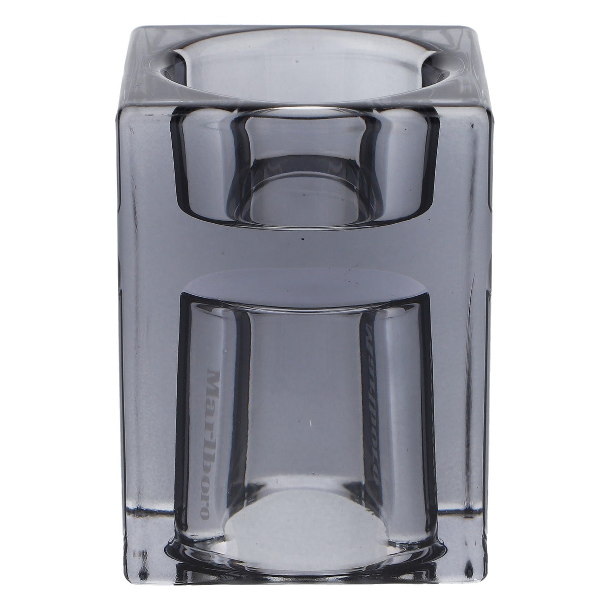Sigarette Marlboro Vaso 6x6 cm Lanterna in vetro nero con logo nero – Vista 3