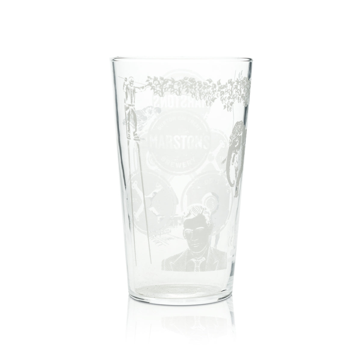 Bicchiere da birra Marston's 0,5 l tazza pinta bicchieri con incisione inglese Beer Willi Cup