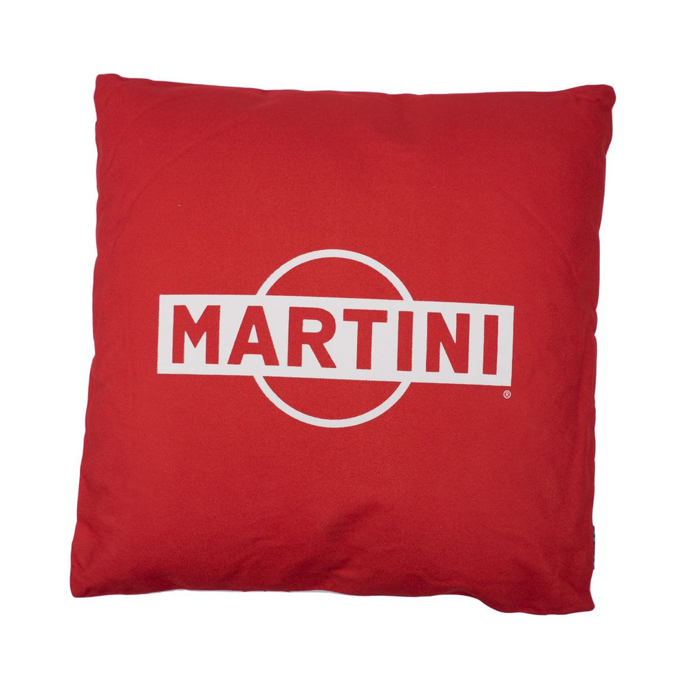 Cuscino Martini 40x40 cm reversibile rosso bianco decorativo per divano, salotto e outdoor