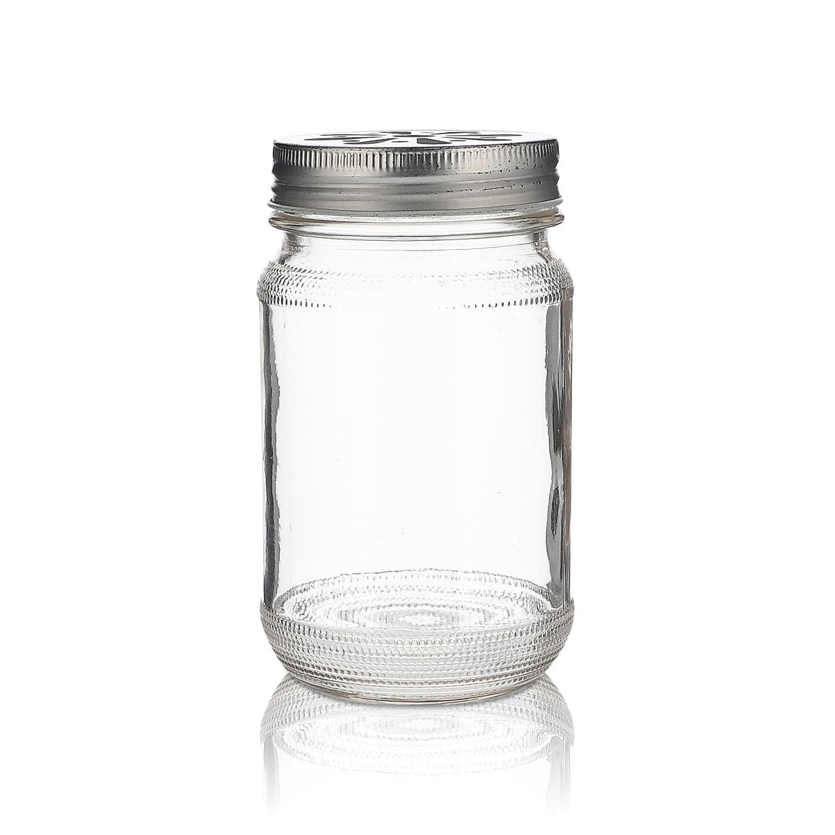 Masonjar Barattolo di vetro per conserve Bicchiere da long drink 0,4 l Con coperchio Cocktail Aperitivo Estate Bar – Vista 2