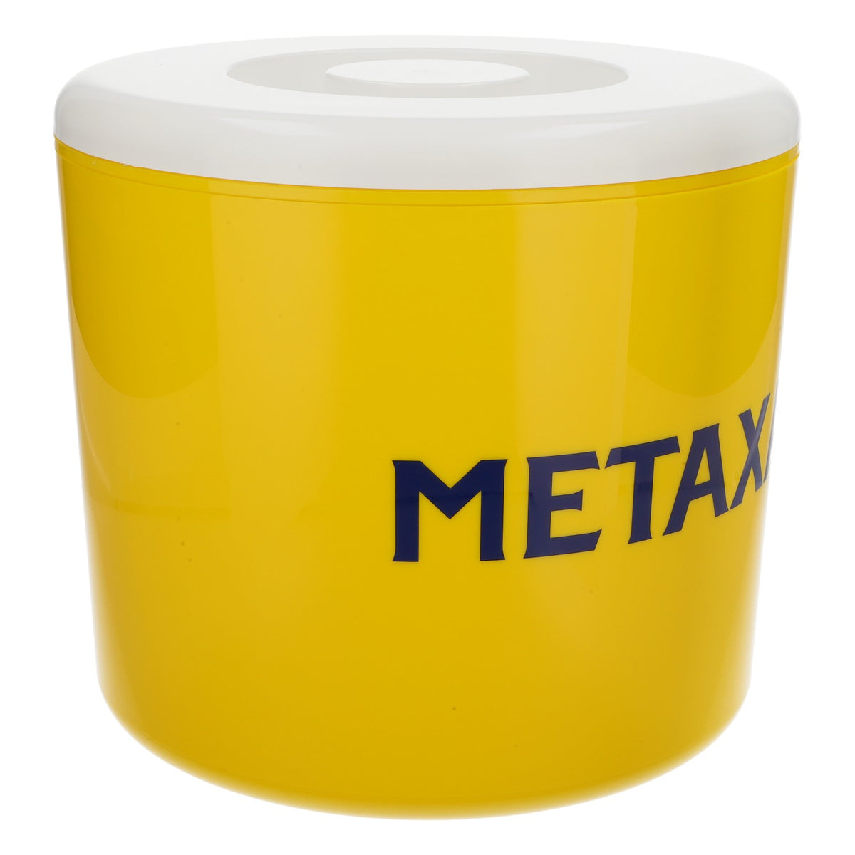 Metaxa Cognac Contenitore per cubetti di ghiaccio in design giallo/bianco, tre pezzi – Vista 2