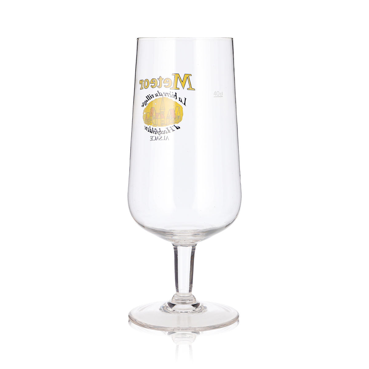 Bicchiere da birra Meteor da 0,4 l, modello "La bière du village" – Vista 4