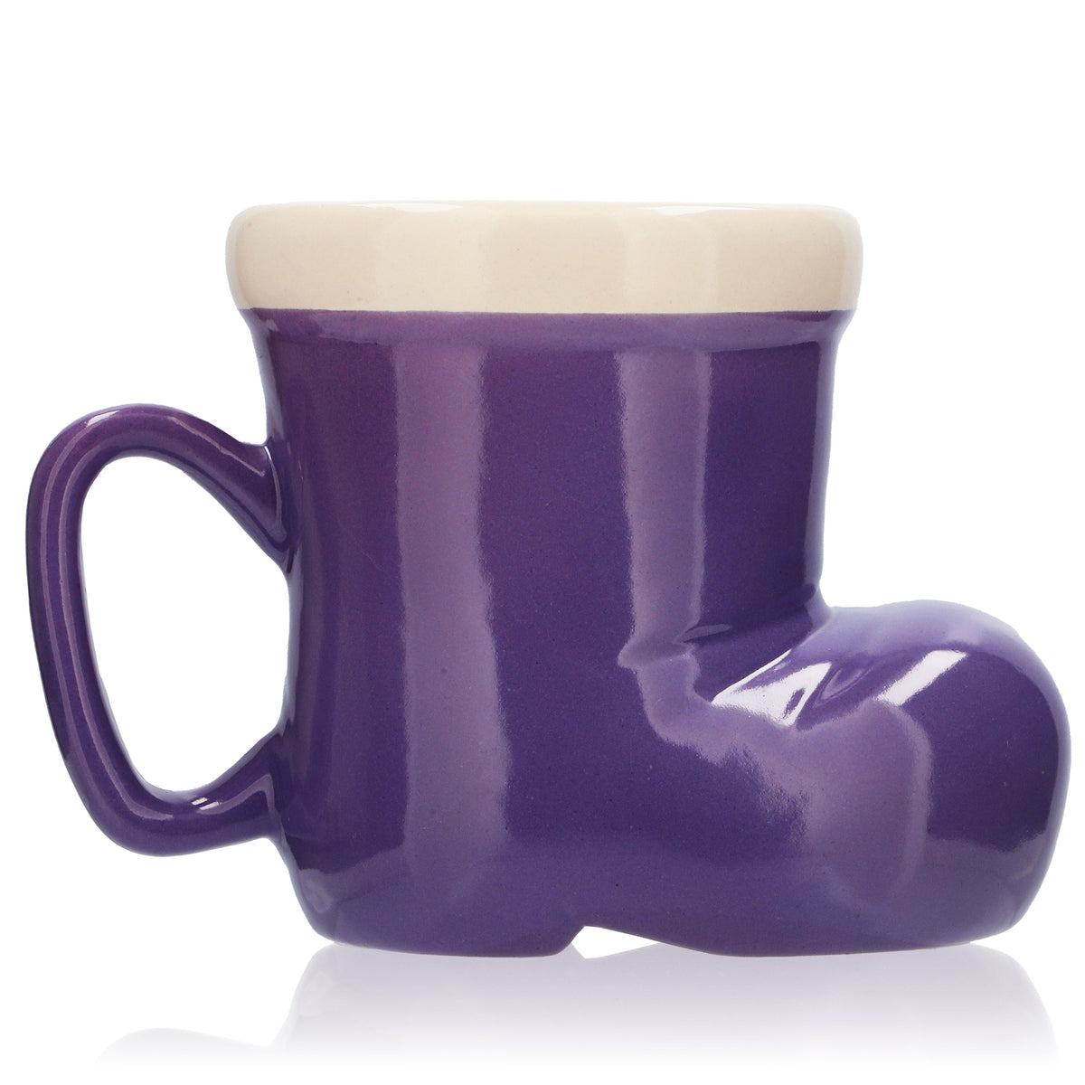 Milka Dolciumi Bicchiere di latte e cacao 0,4 l Tazza per bambini Stivali Viola – Vista 3