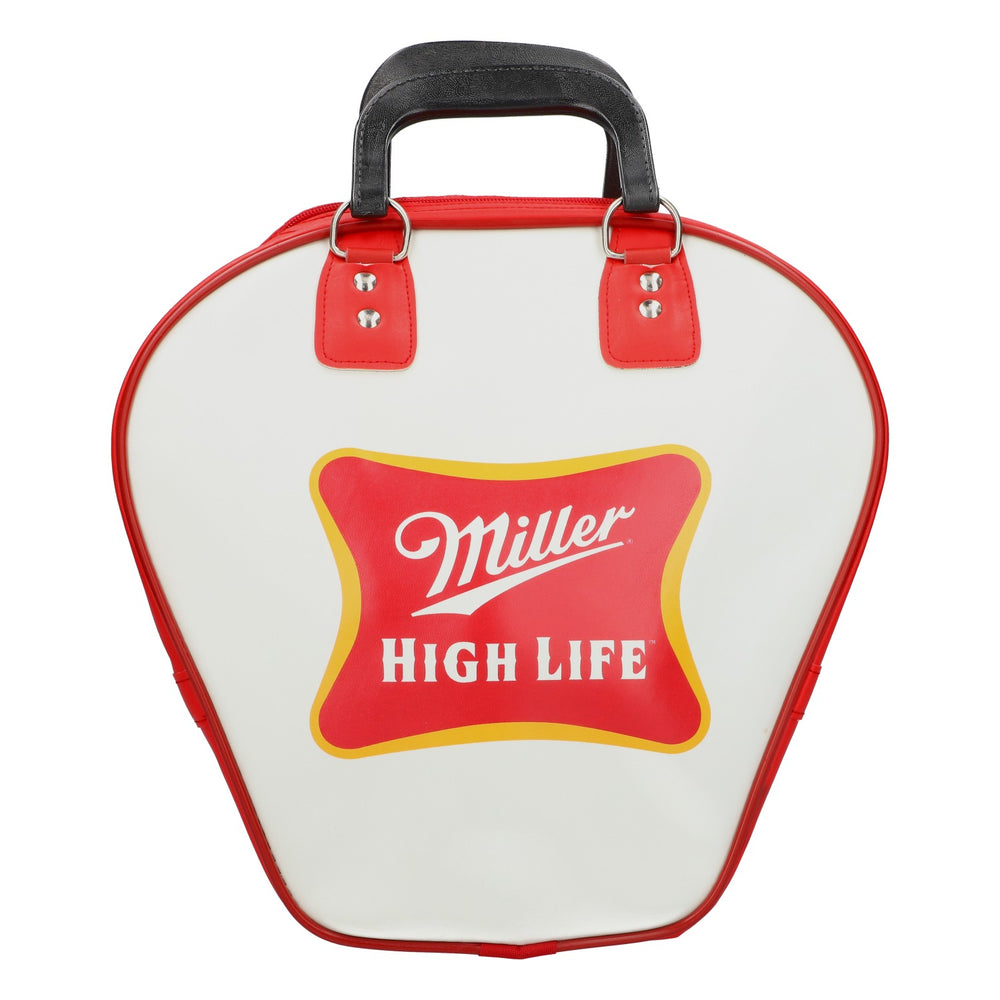 Borsa da bowling Miller per 1 palla con scomparto per la palla e manici di trasporto, rossa