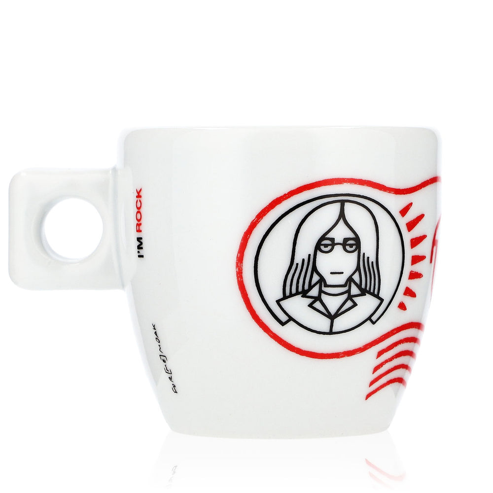 MOAK Tazza da caffè Tazza da espresso 50 ml Tazza con manico Bicchiere da caffè Bicchieri Rock