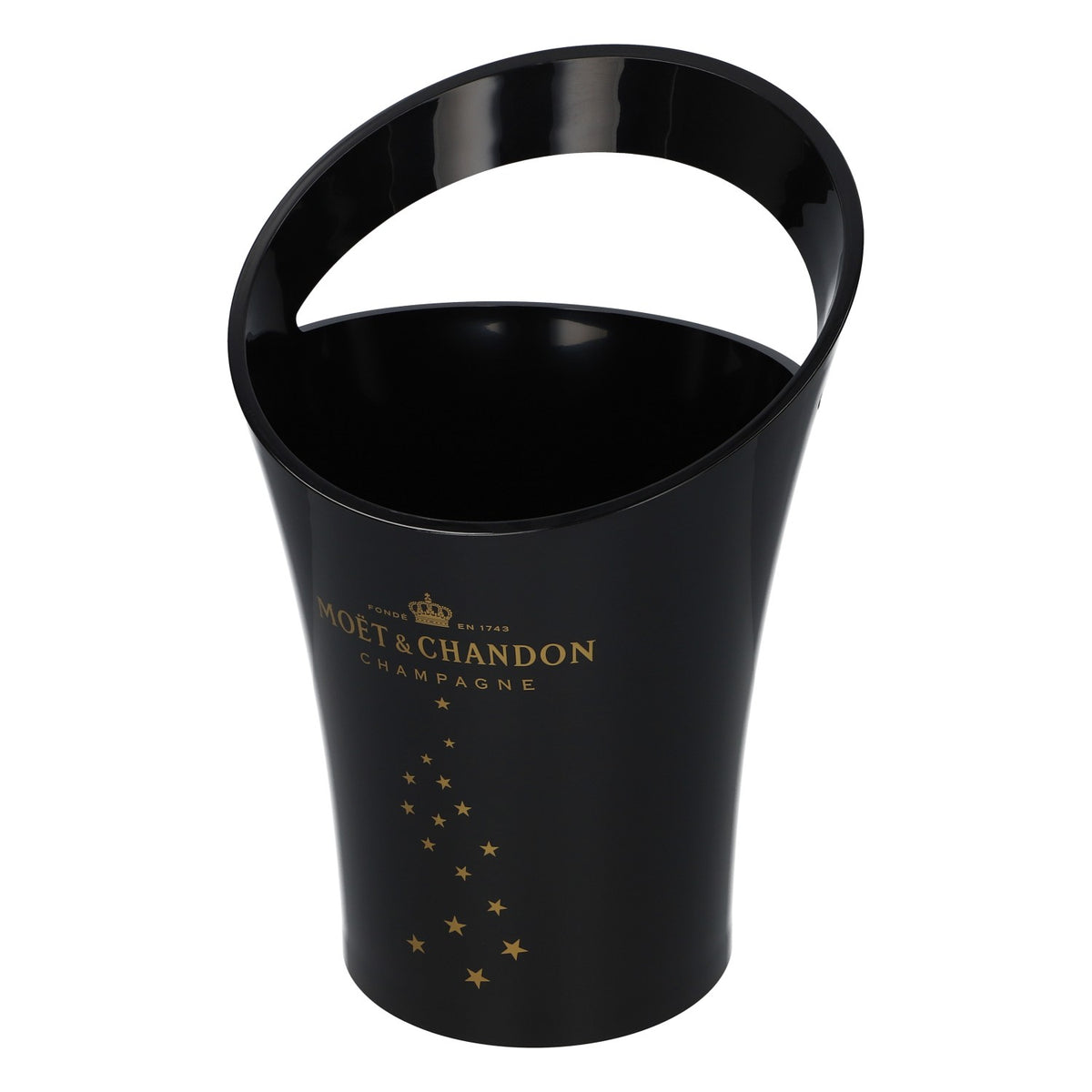 Moët & Chandon Champagne - Raffreddatore per bottiglie in acrilico, modello "Single Star", nero