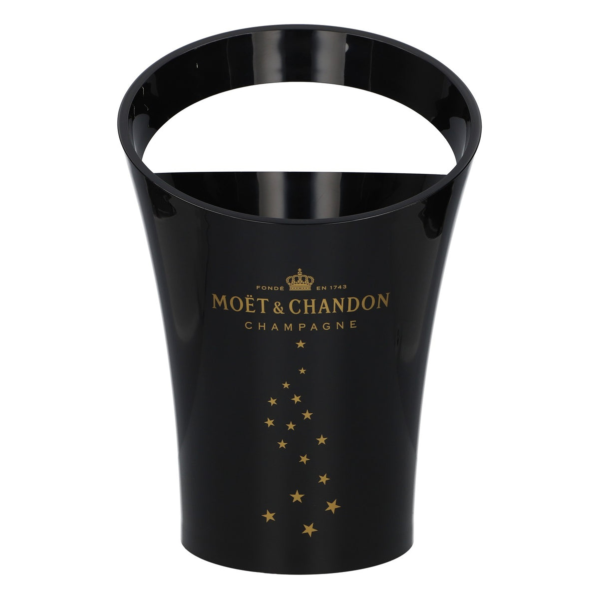 Moët & Chandon Champagne - Raffreddatore per bottiglie in acrilico, modello "Single Star", nero – Vista 2