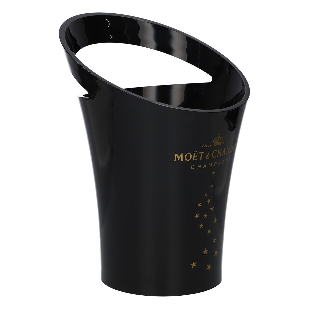 Moët & Chandon Champagne - Raffreddatore per bottiglie in acrilico, modello "Single Star", nero – Vista 3
