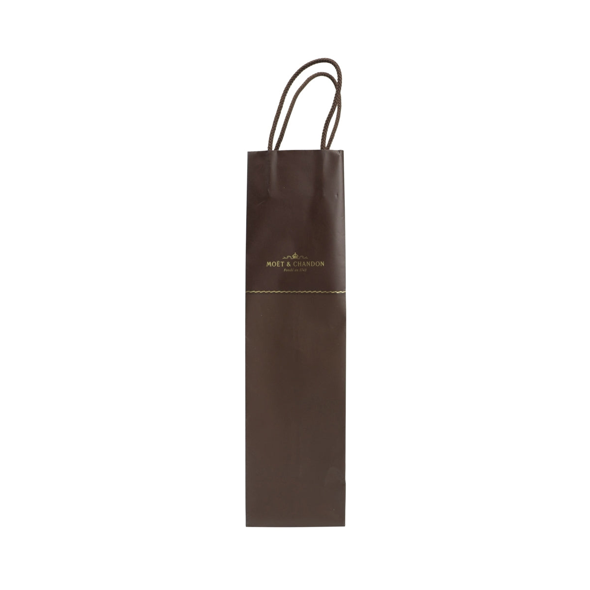 Moet Chandon Champagne Borsa per bottiglia marrone Cartone Borsa regalo Retrò – Vista 2