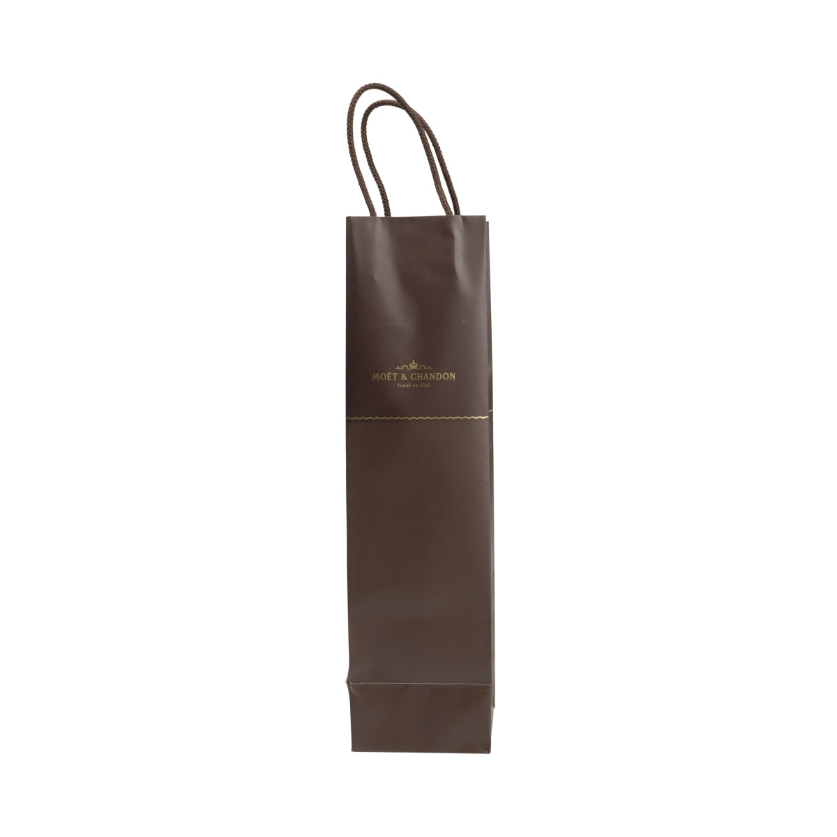 Moet Chandon Champagne Borsa per bottiglia marrone Cartone Borsa regalo Retrò – Vista 3
