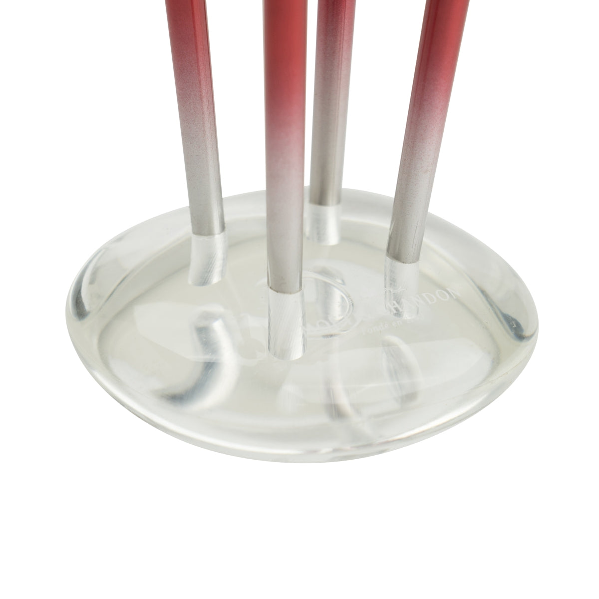 Set portabicchieri per champagne Moët & Chandon con 6 bicchieri + 4 tulipani + supporto rosso – Vista 4