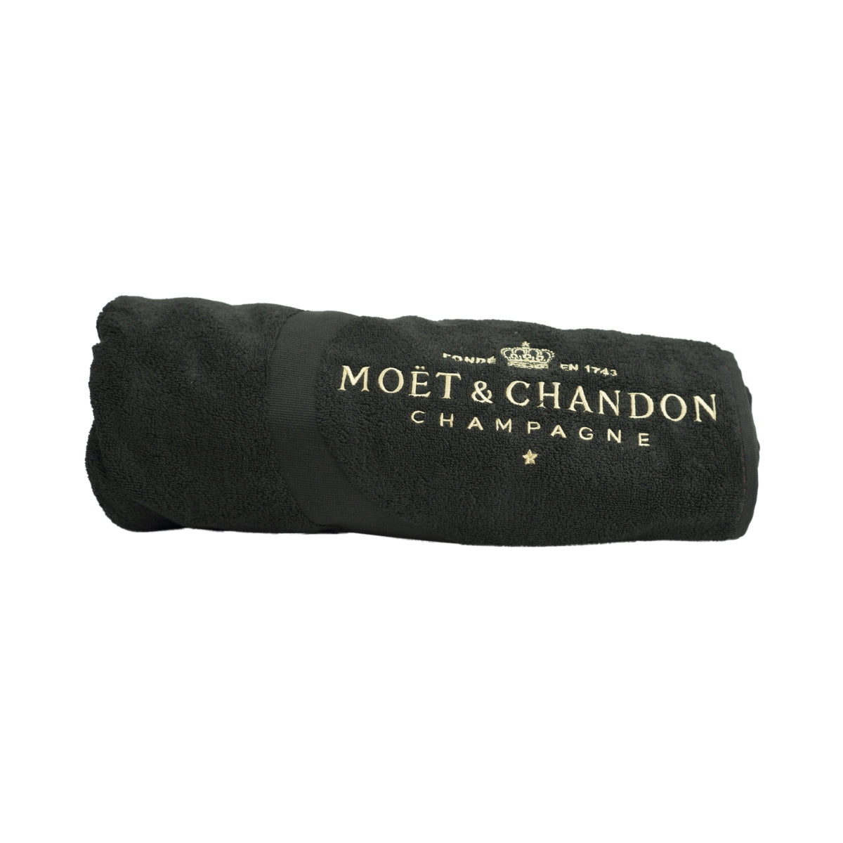 Moet Chandon Champagne Telo mare 160x80cm nero Be Fabulous