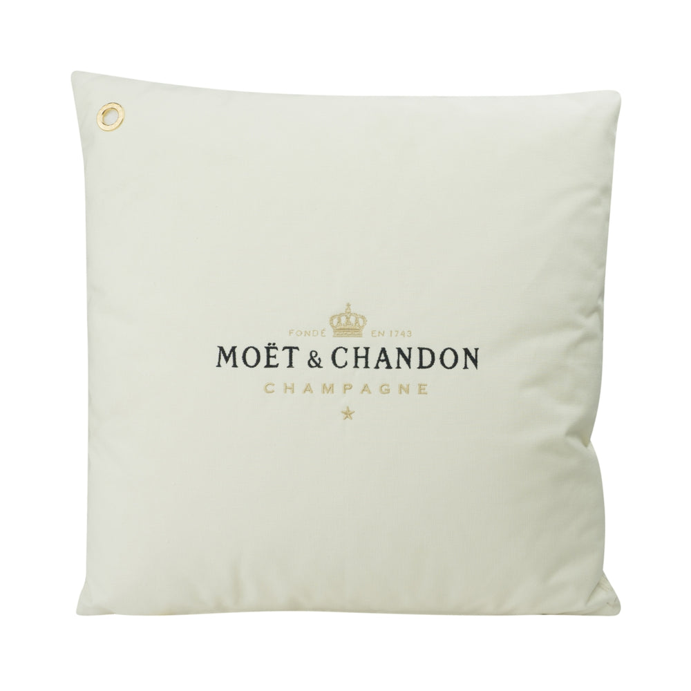 Cuscino Moet & Chandon Champagne 50x50 cm Lounge Ice Imperial Sofa beige oro