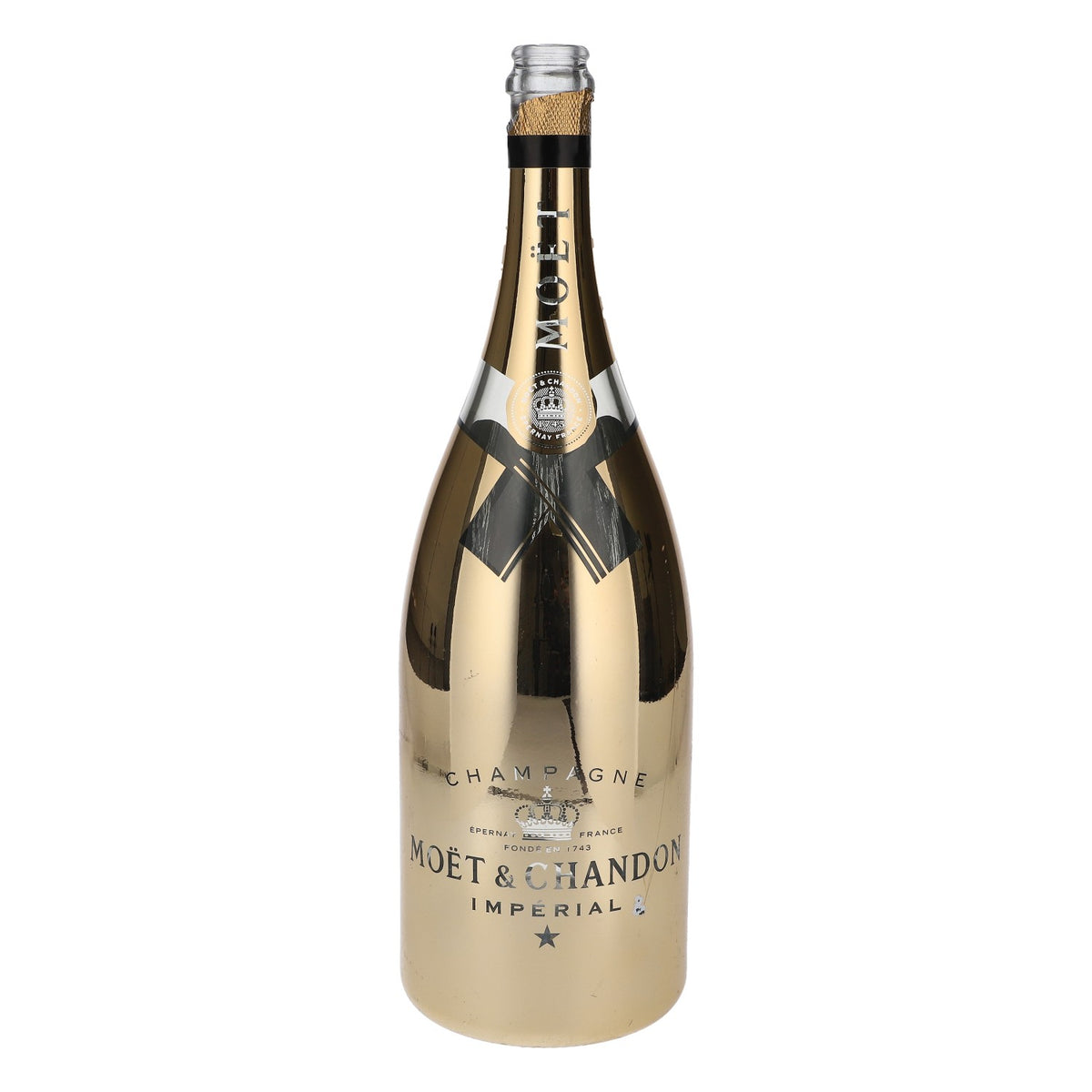 Moet Chandon Champagne bottiglia vuota in vetro vero bottiglia decorativa finta 1,5 l Brut Gold