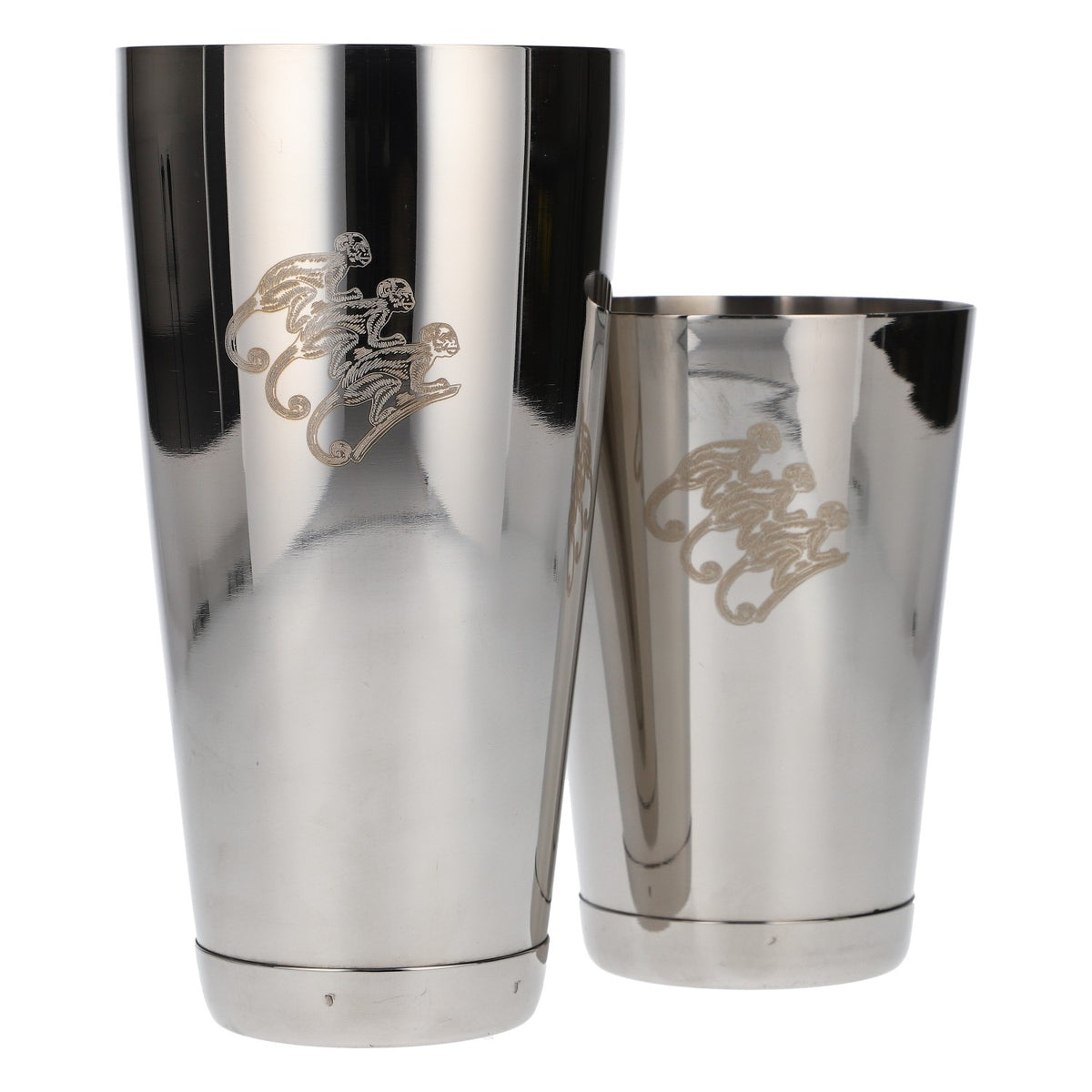 Monkey Shoulder Gin Shaker nuovo in acciaio inossidabile argento Set da cocktail Barequipment – Vista 4