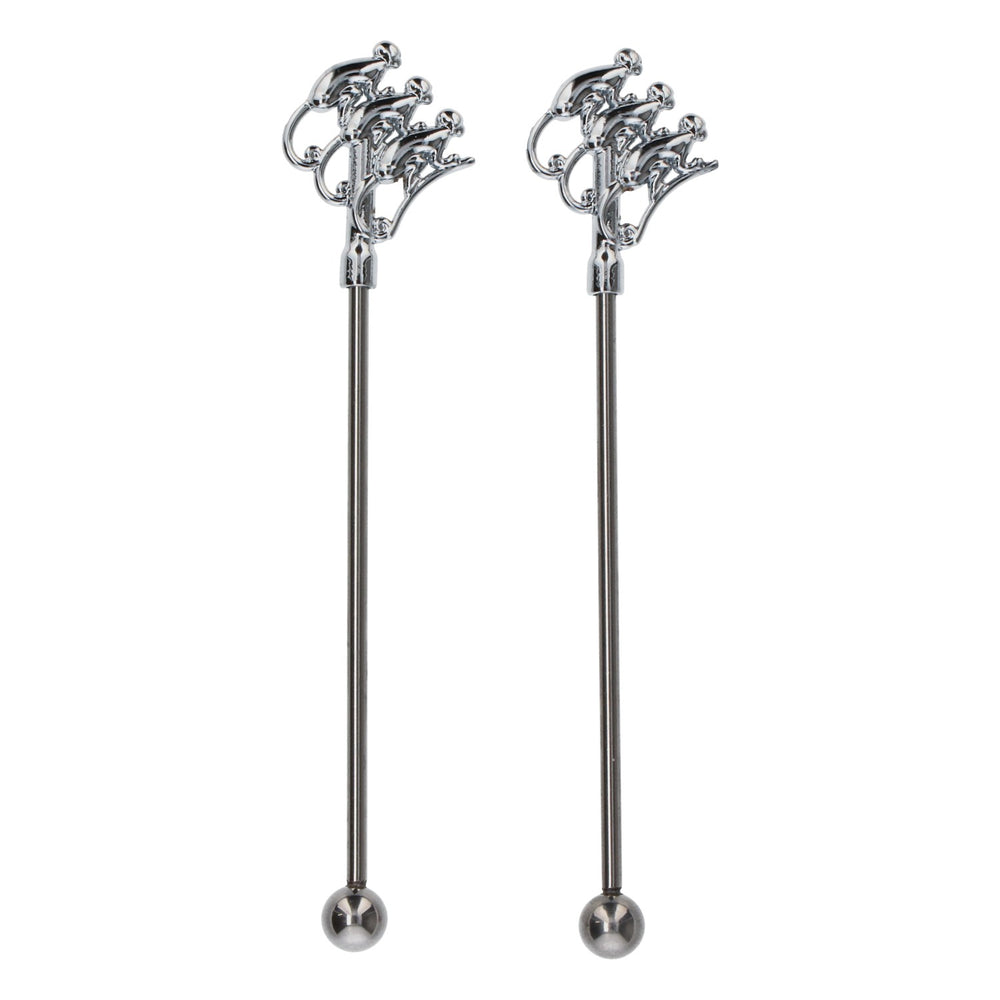 Monkey Shoulder Gin Stirrer 14 cm piccolo nuovo in acciaio inossidabile argento bastoncino per mescolare bastoncino da cocktail