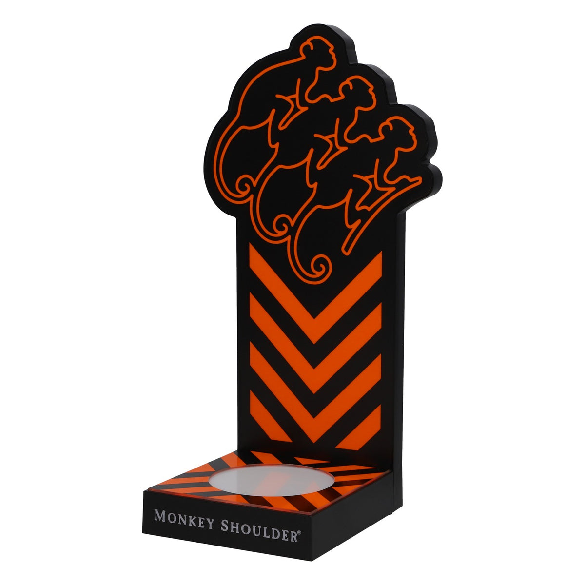 Monkey Shoulder Whiskey Glorifier LED nuovo, in plastica nera – Vista 2