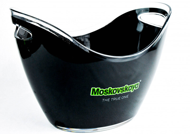 Moskovskaya: refrigeratore per bottiglie, contenitore per cubetti di ghiaccio, nero e verde, grande, accessori da bar – Vista 2