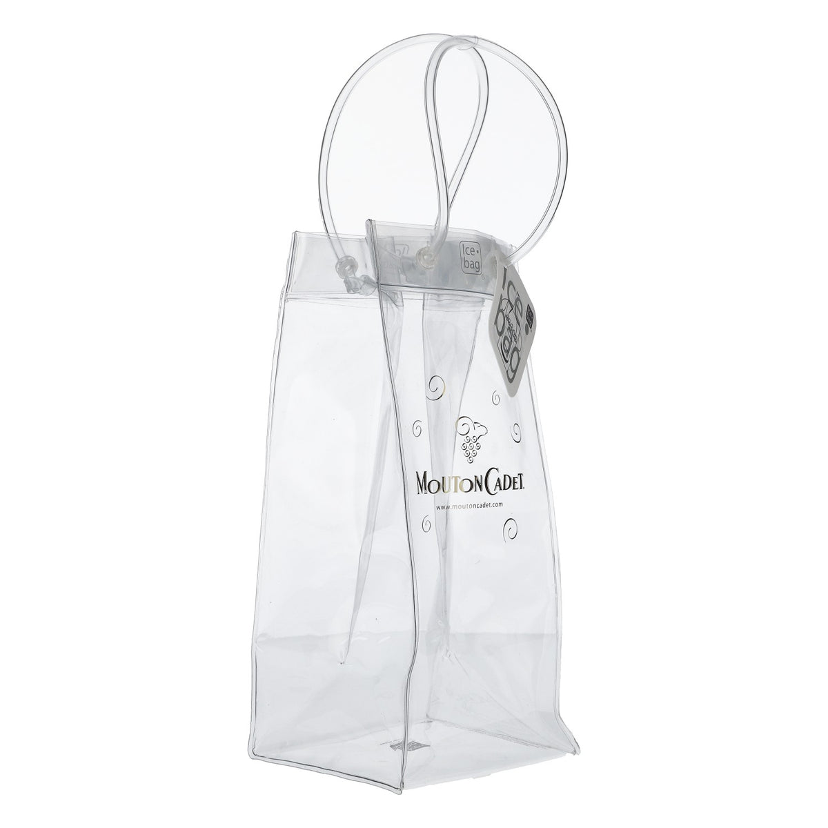 Borsa termica trasparente per bottiglie di vino Mouton Cadet in PVC – Vista 2