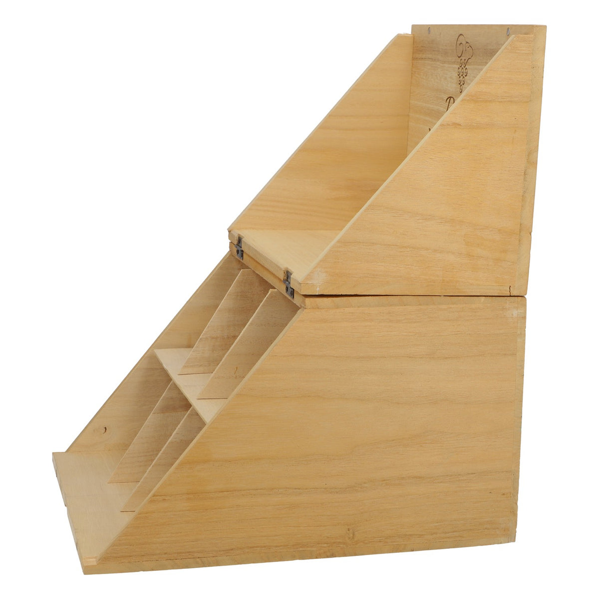 Cassa di legno decorativa per vino Mouton Cadet 27,5x18,5x32 cm Riserva – Vista 3