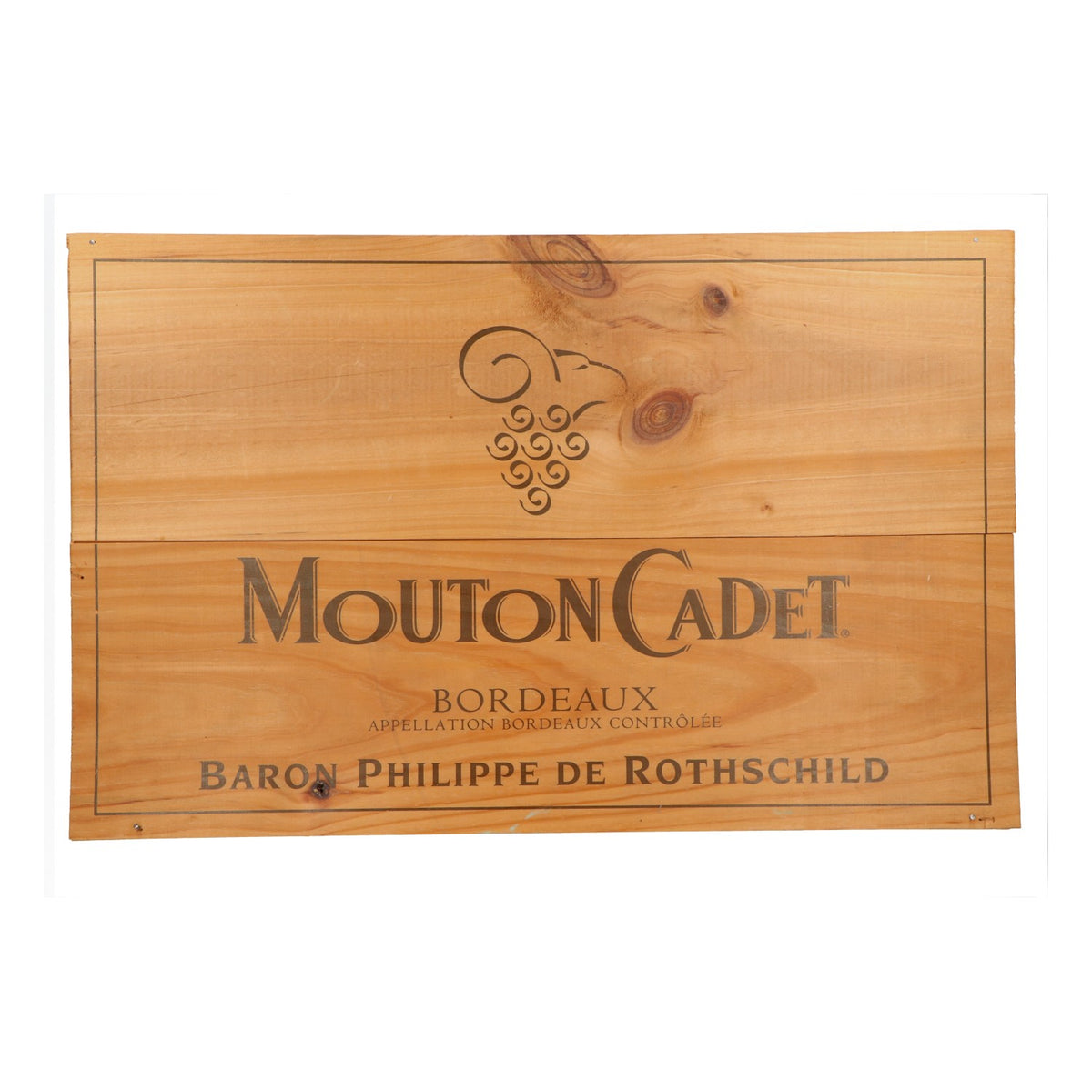 Cassa di legno decorativa per vino Mouton Cadet 32x50x10 cm – Vista 5