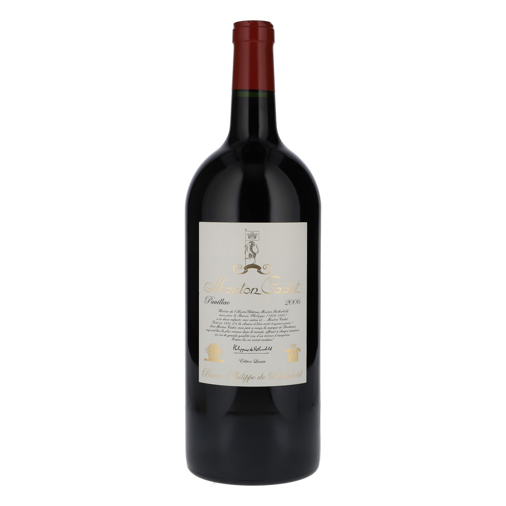 Mouton Cadet, bottiglia da esposizione da 3 litri, Pauillac 2006, bottiglia decorativa, showbottle