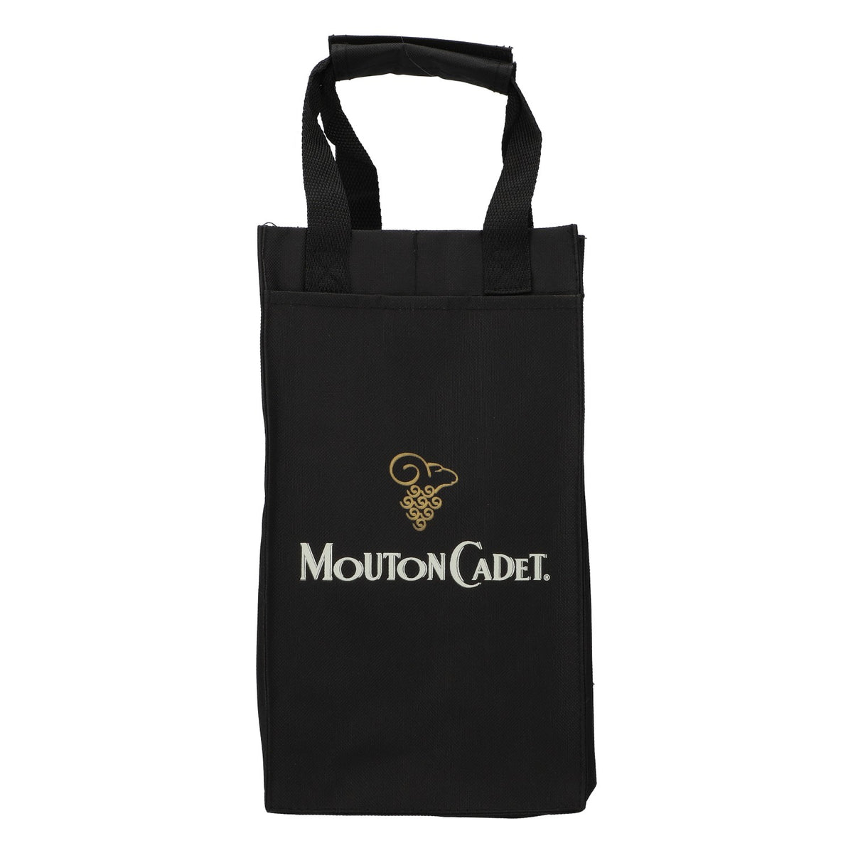 Mouton Cadet Borsa portabottiglie a 4 scomparti, nera