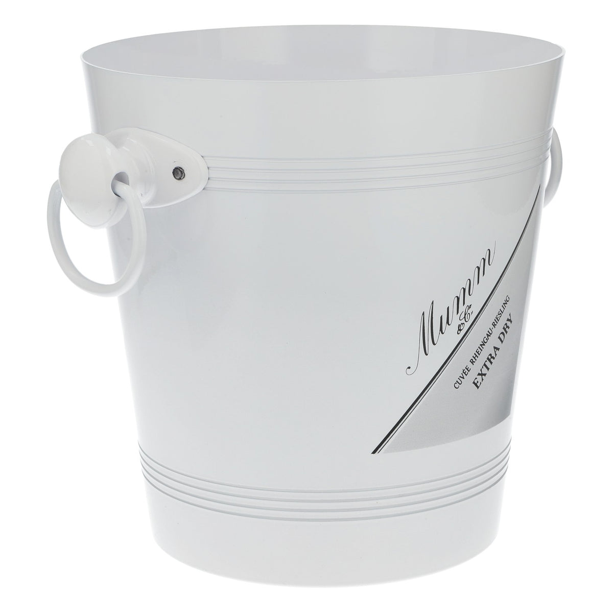 Mumm Secchiello per champagne, refrigeratore per bottiglie, contenitore per ghiaccio, Extra Dry, bianco, metallo – Vista 2