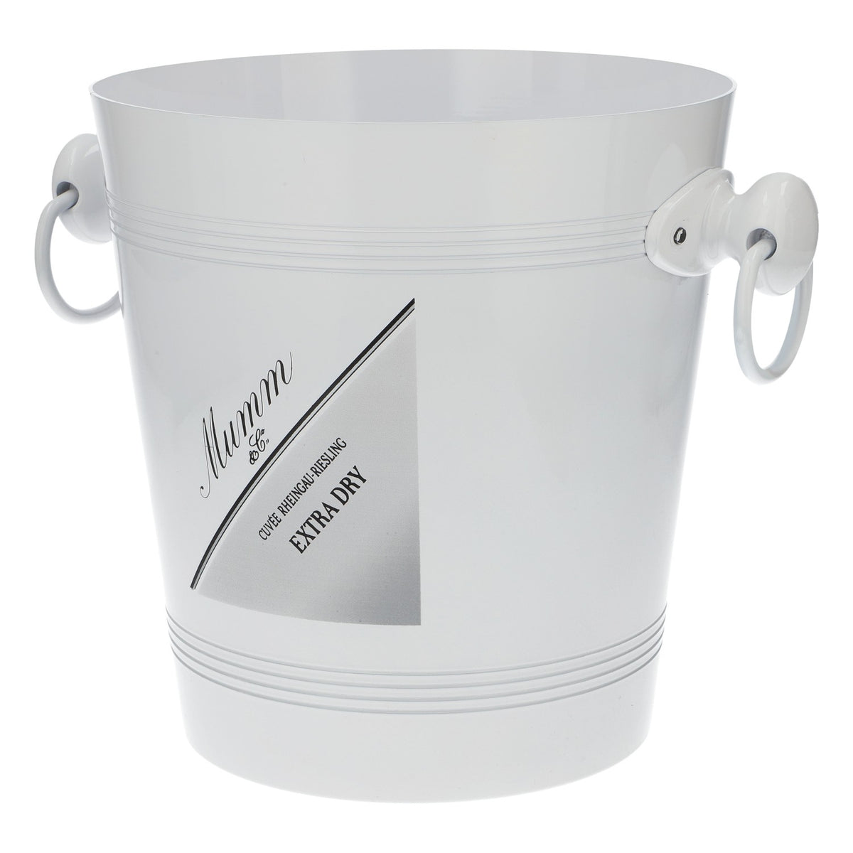 Mumm Secchiello per champagne, refrigeratore per bottiglie, contenitore per ghiaccio, Extra Dry, bianco, metallo – Vista 3