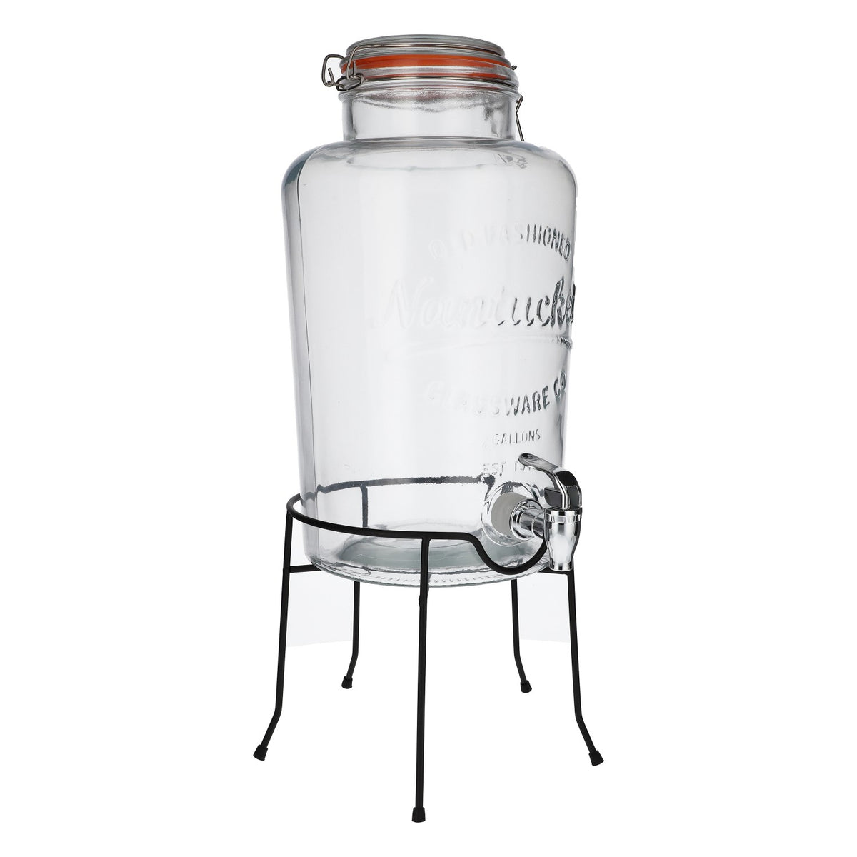 Nantucket Distributore di bevande analcoliche Beverage con supporto metallico da 8 litri – Vista 2