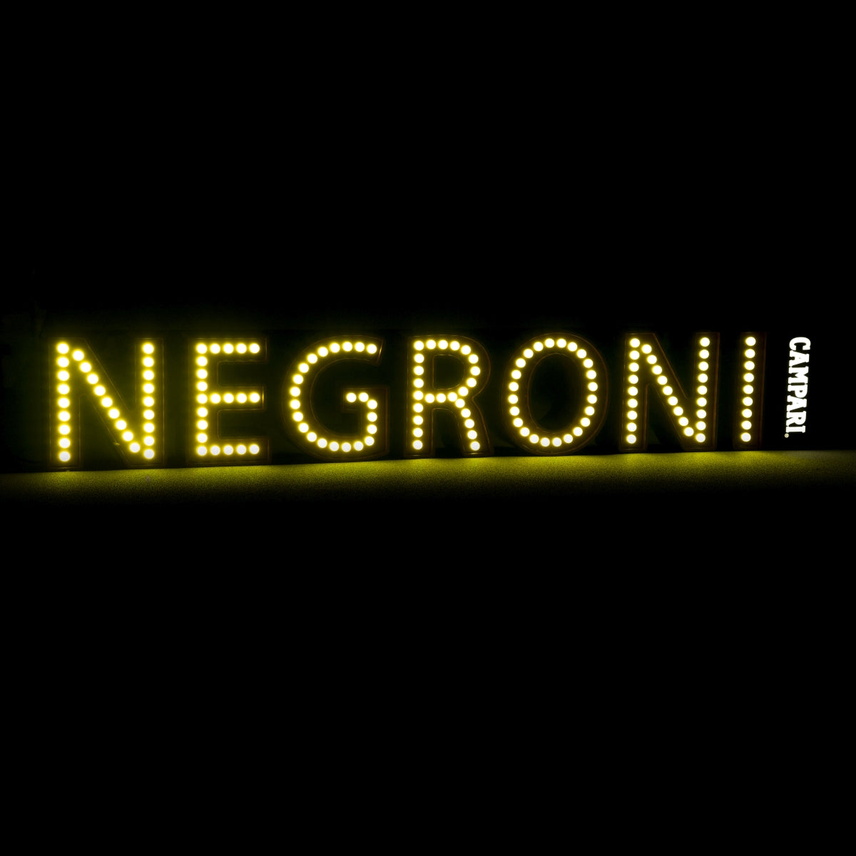 Insegna luminosa Negroni Lettere LED Campari rosso Luce Pubblicità Bar Cocktail – Vista 4