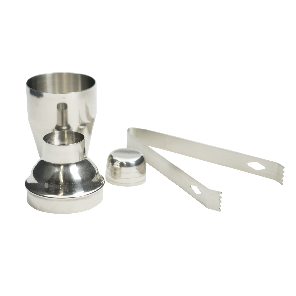 Set da bar No Name in acciaio inossidabile a 3 pezzi 1 mini shaker (0,15 l) 1 pinza 1 agitatore – Vista 2